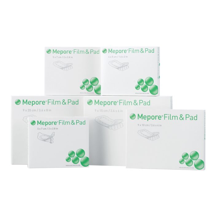 Mepore film & pad 4x5 cm 5 kpl