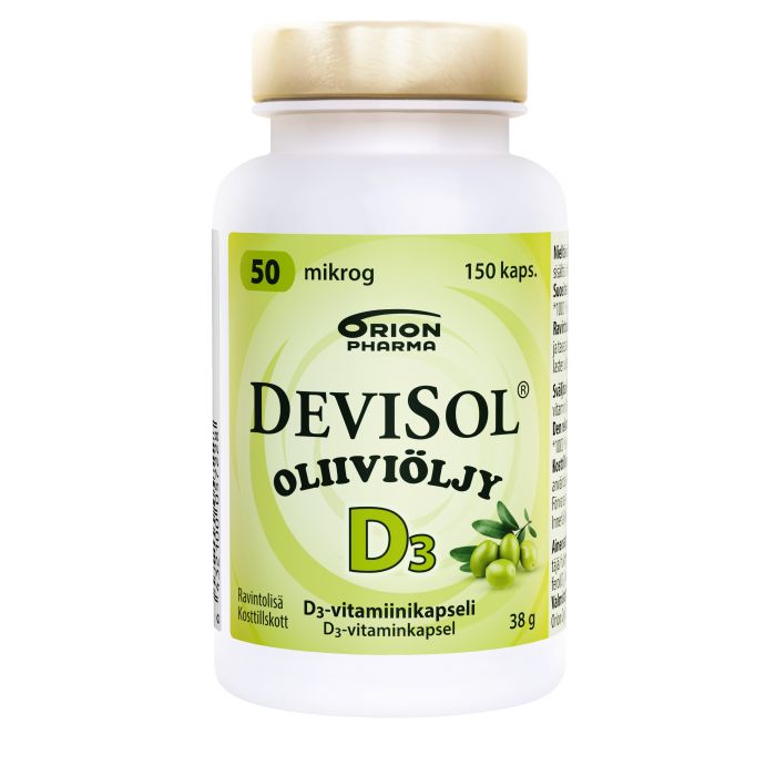 Devisol Oliiviöljy 50 mikrog 150 kaps kuva 2
