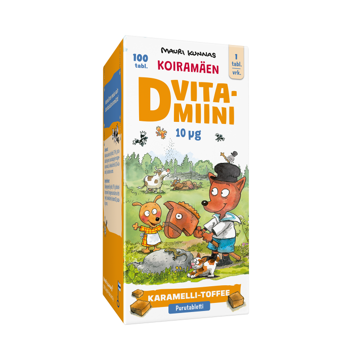 Koiramäen D-vitamiini 10 mikrog 100 tabl kuva 2