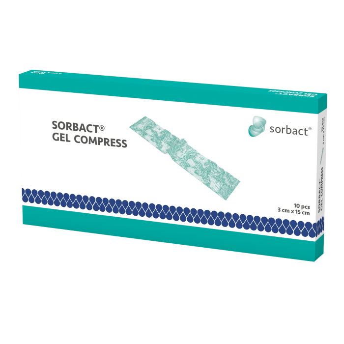 Sorbact Gel Compress 3 cm x 15 cm (98139) 10 kpl kuva 3