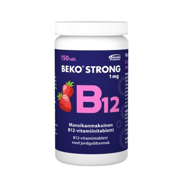 Beko Strong B12 1 mg mansikka 150 purutabl