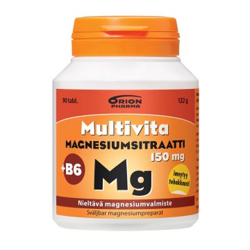 Multivita Magnesiumsitraatti +B6 150 mg 90 tabl