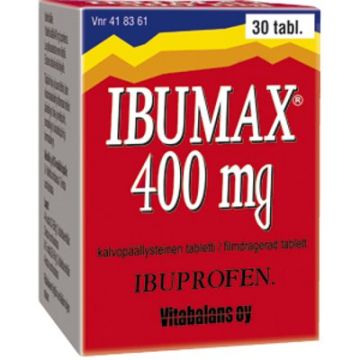 IBUMAX tabletti, kalvopäällysteinen 400 mg 30 kpl