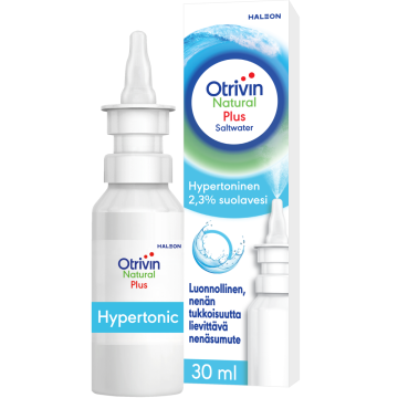 Otrivin Natural Plus Hypertoninen 2,3 % suolavesi 30 ml