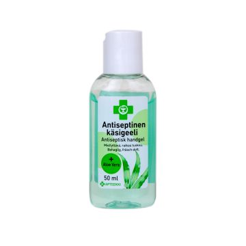 APTEEKKI Antiseptinen käsigeeli + Aloe Vera 50 ml