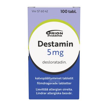 DESTAMIN tabletti, kalvopäällysteinen 5 mg 100 fol