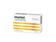 Apteq Mielikki Imeskeltävä kurkkupastilli 24 tablettia