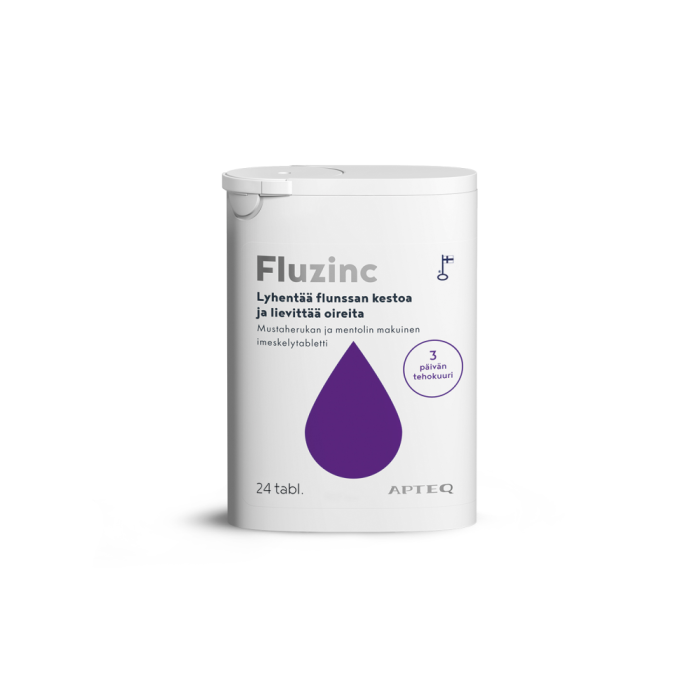 1000012121_Apteq_Fluzinc_mustaherukka_24_tabl_pakkauskuva_Pakkauskuva24617_jpg